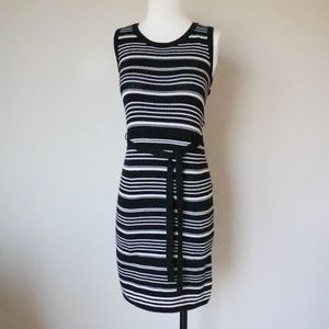 Banana Republic B&W knit cotton dress size XS
